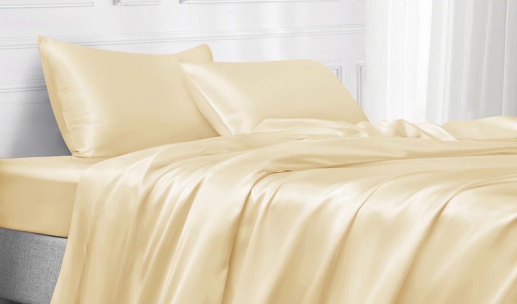 silk bed linens_cream
