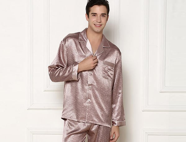 chic silk pajamas for men
