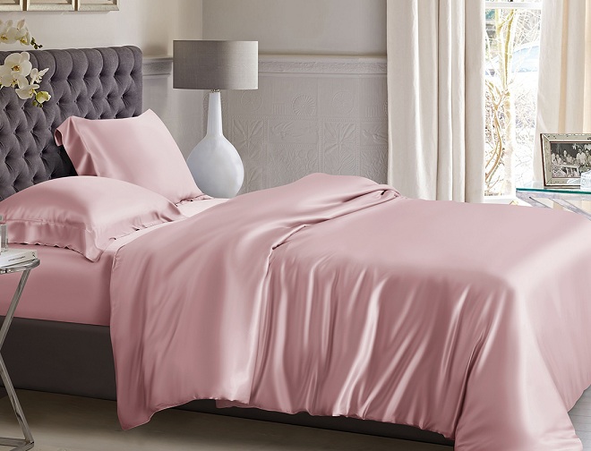 suede rose silk duvet cover