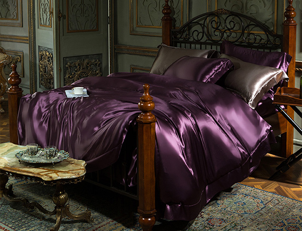 luxury silk bedding set sale