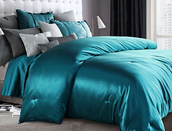 22 Momme silk sheet_blue