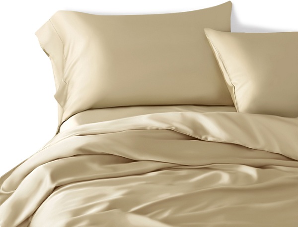 cappuccino luxury silk bedding set