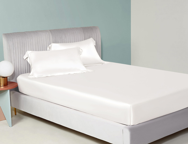 flexible white silk sheets