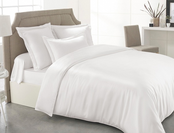 queen size white silk bedding sets
