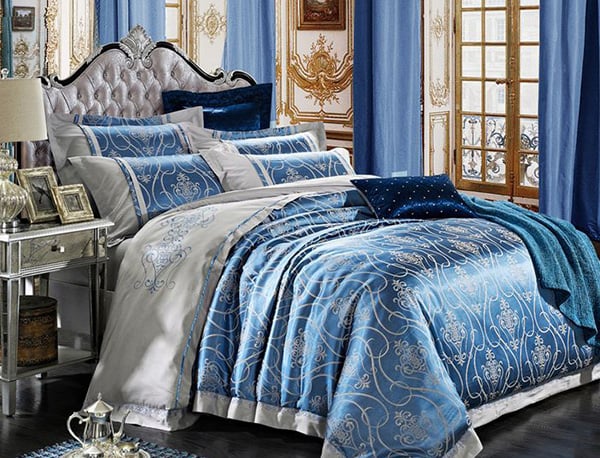 health benefits of jacquard silk bedding sets