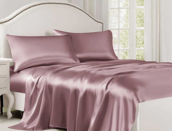 suede rose luxury silk bedding