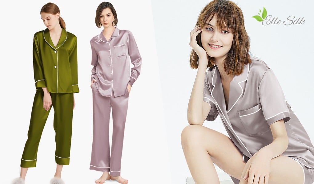 Long Mulberry Silk Pajamas