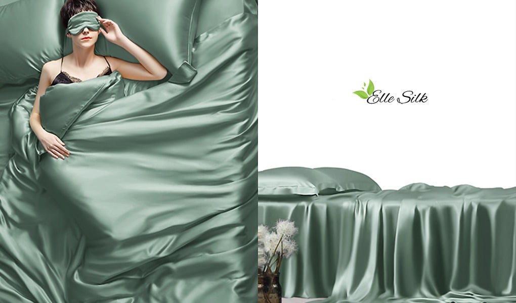 mulberry silk sheets_green