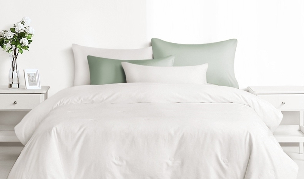 cotton covered silk filled comforter