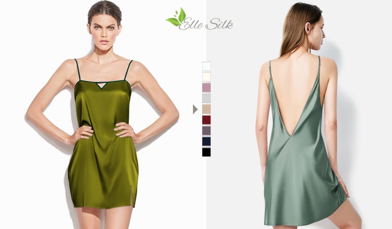 silk slip dress