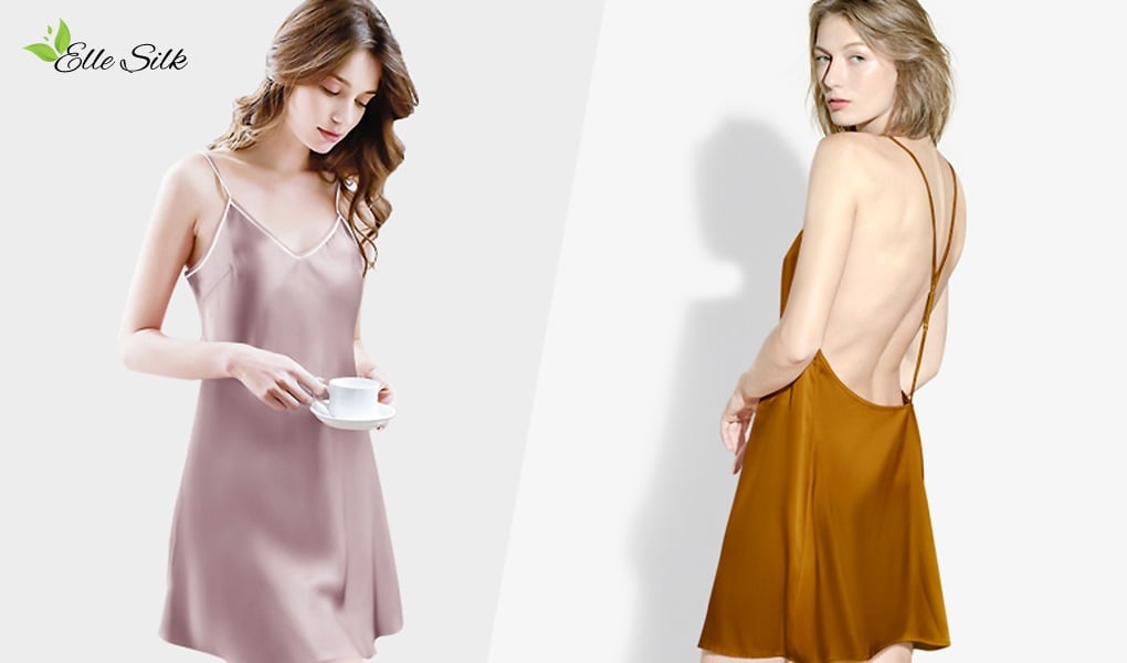 elegant silk slip dresses
