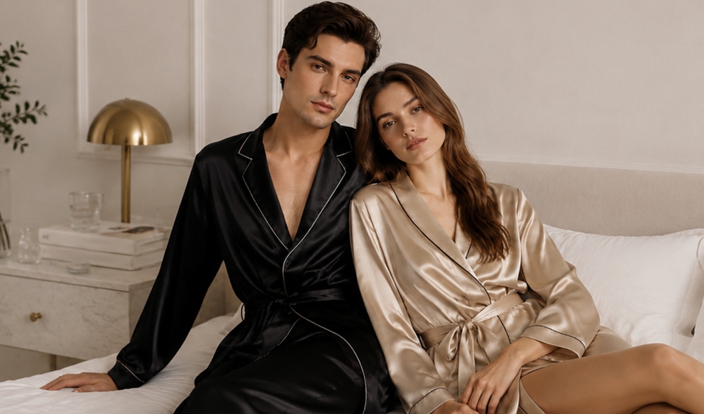 bride and groom silk pajamas buying tips