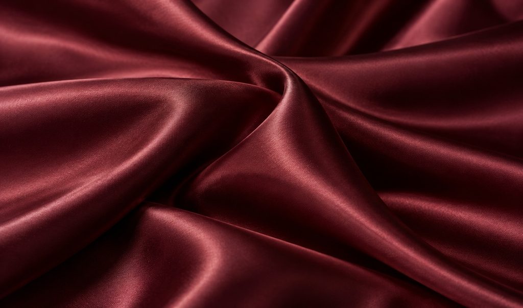 dark red silk bed sheets