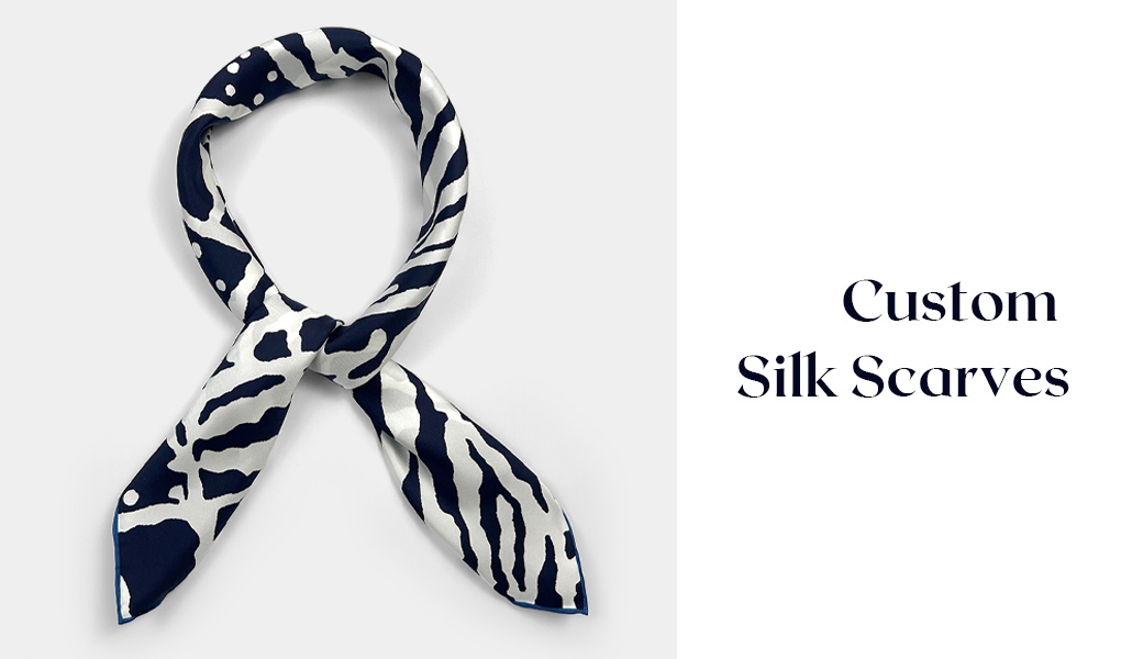 custom print silk scarves fabric