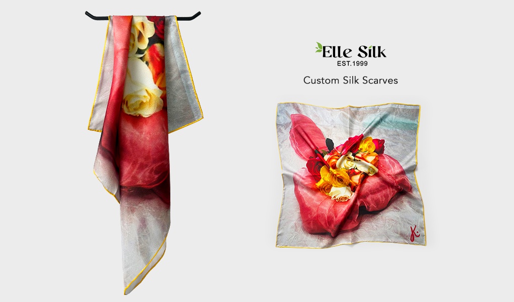 custom scarf meets oil painting