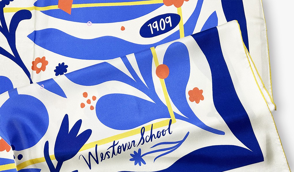 custom scarves fabric - silk twill