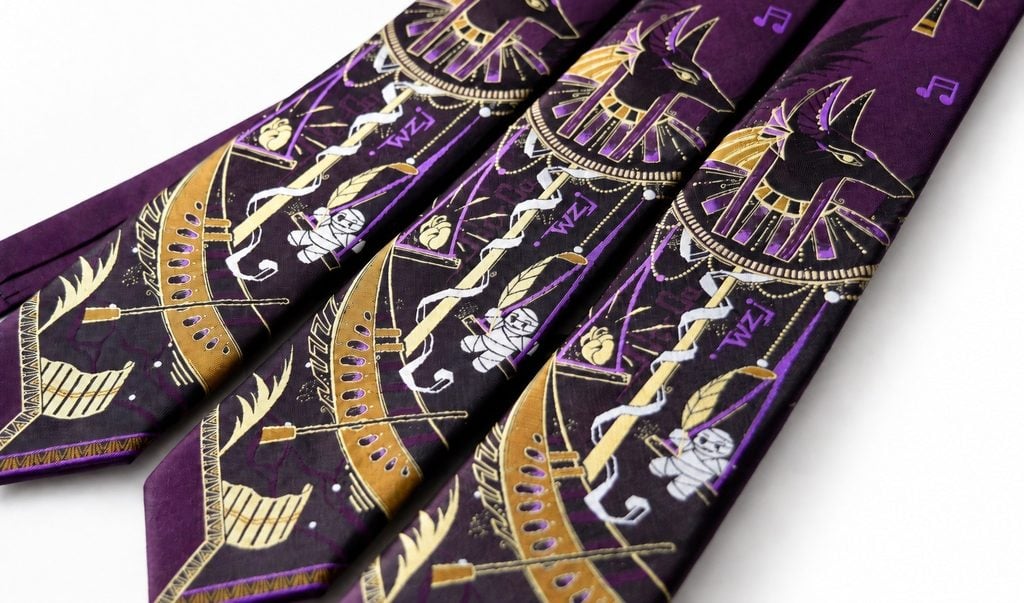 custom silk printed  ties