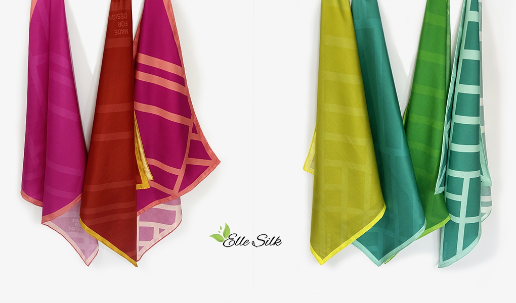 custom silk scarf made for design