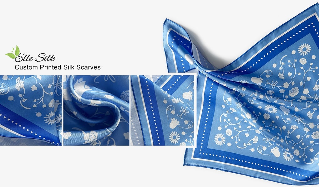 custom silk scarf for brand