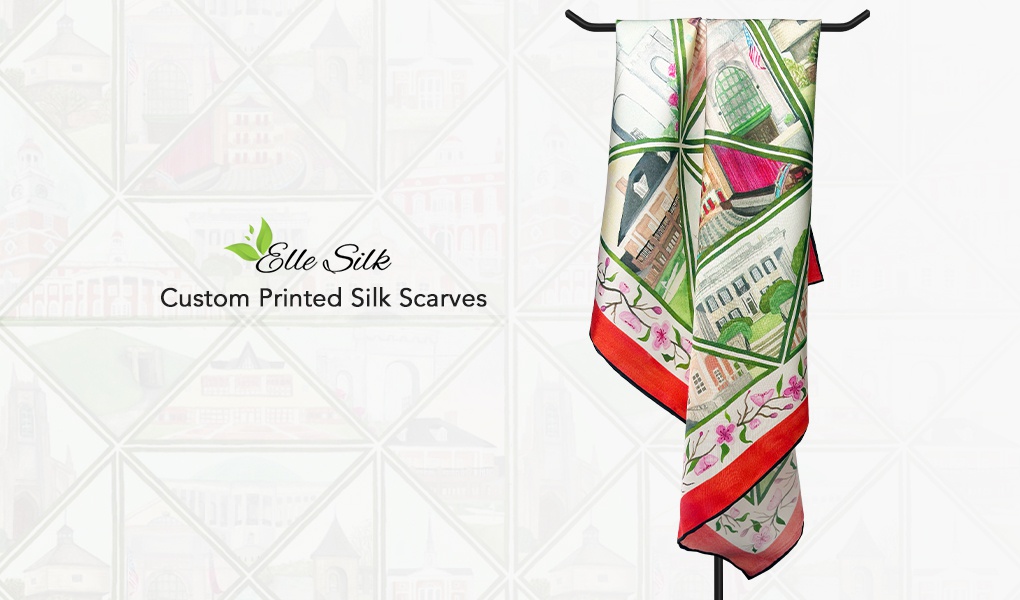 custom silk scarf-2