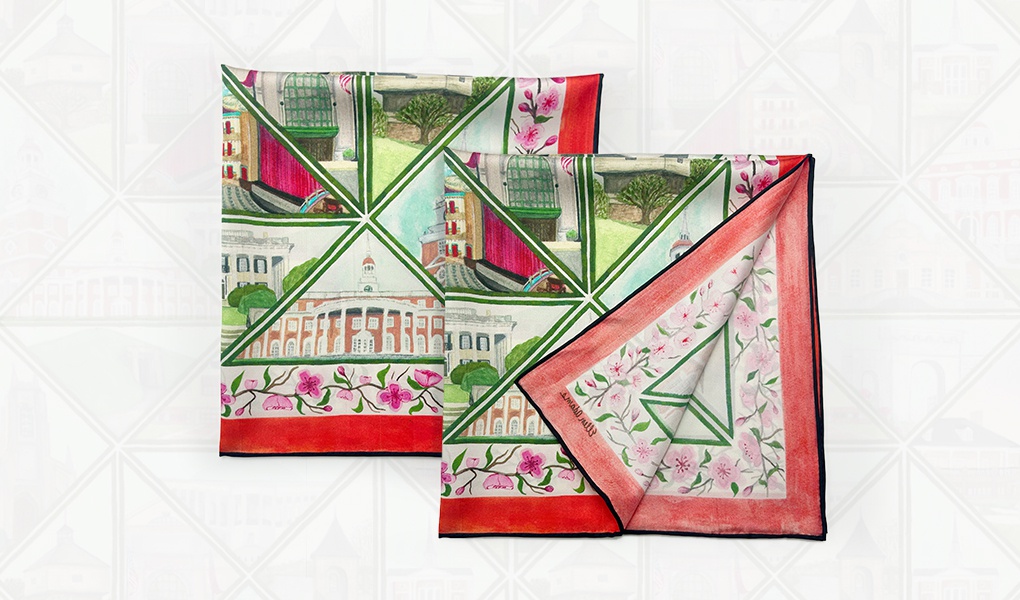 custom silk scarf-3