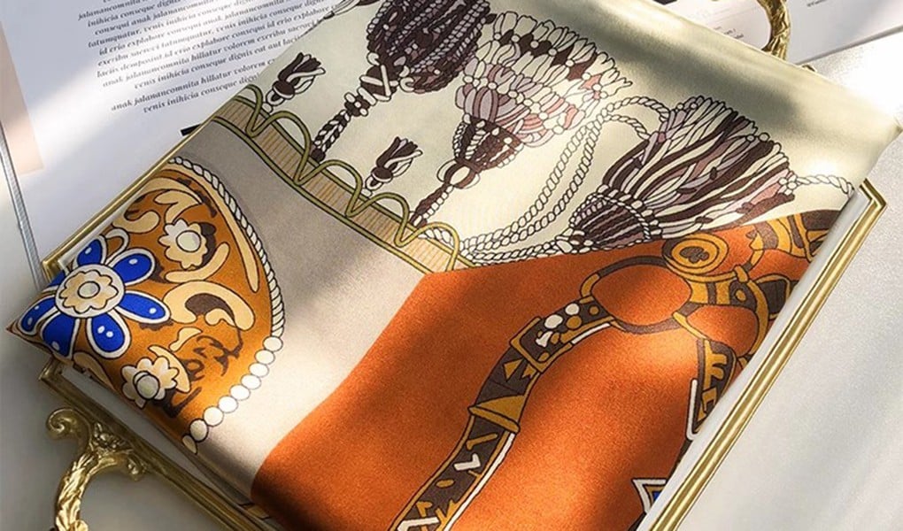 custom silk scarf