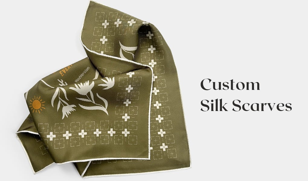 edge guide for custom silk scarves