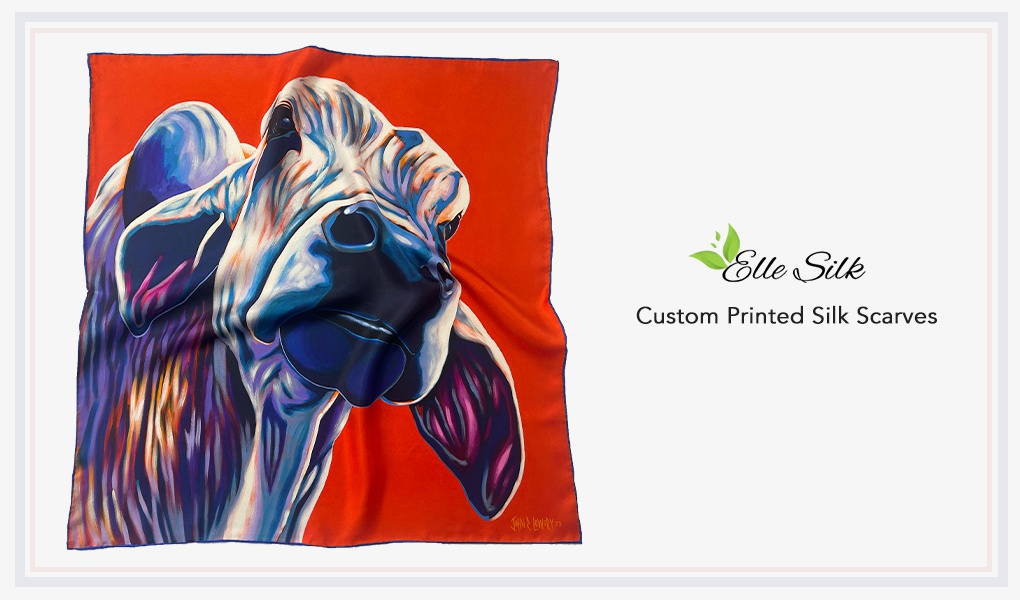 round top custom silk scarves