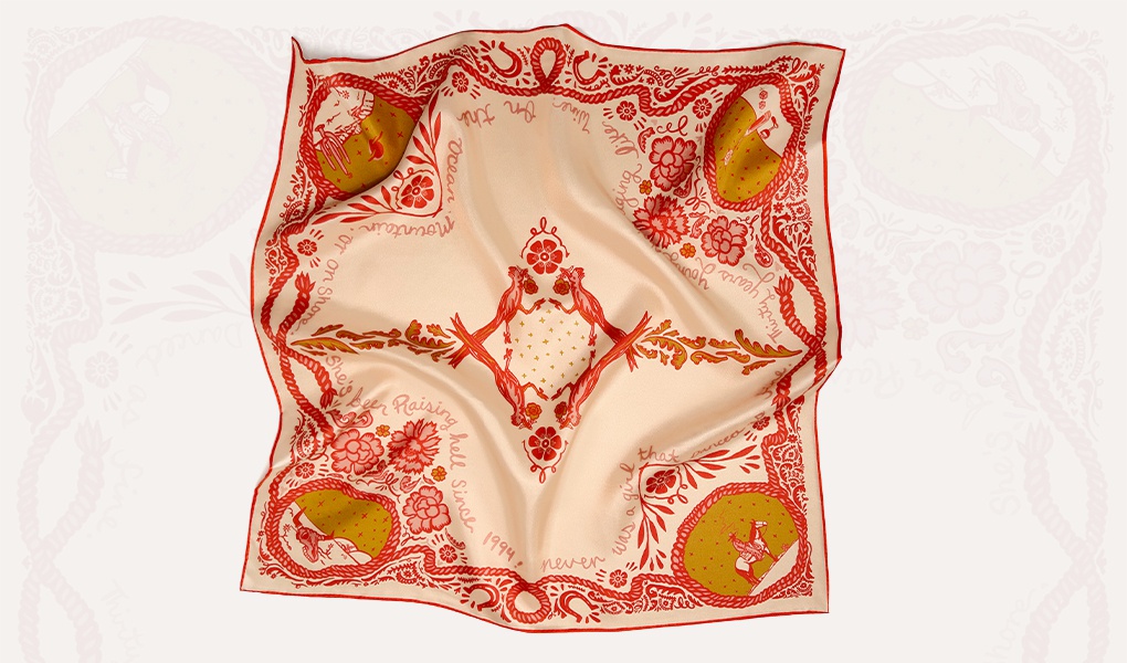 custom silk scarves for birhday gifts
