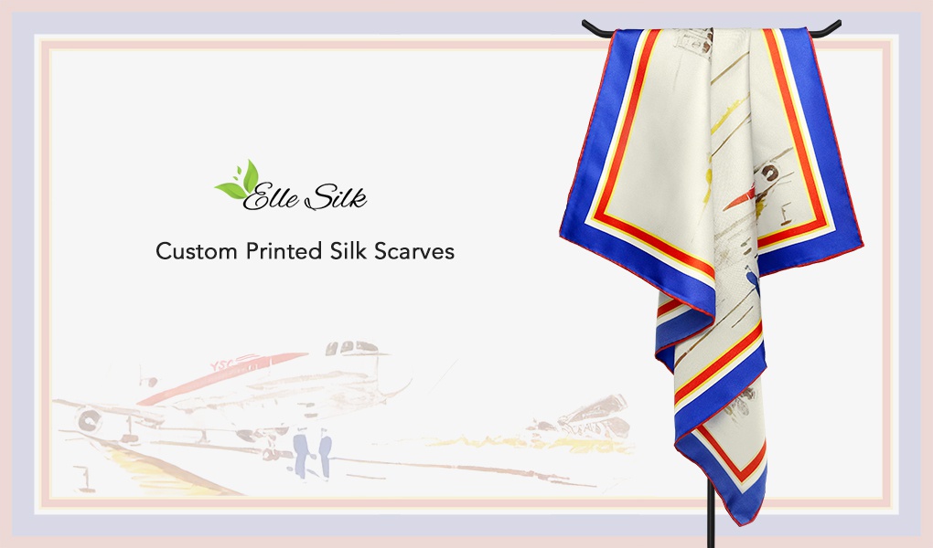 vintage style custom silk scarves