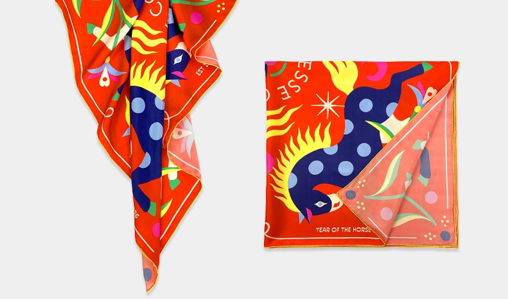 custom silk scarves background color