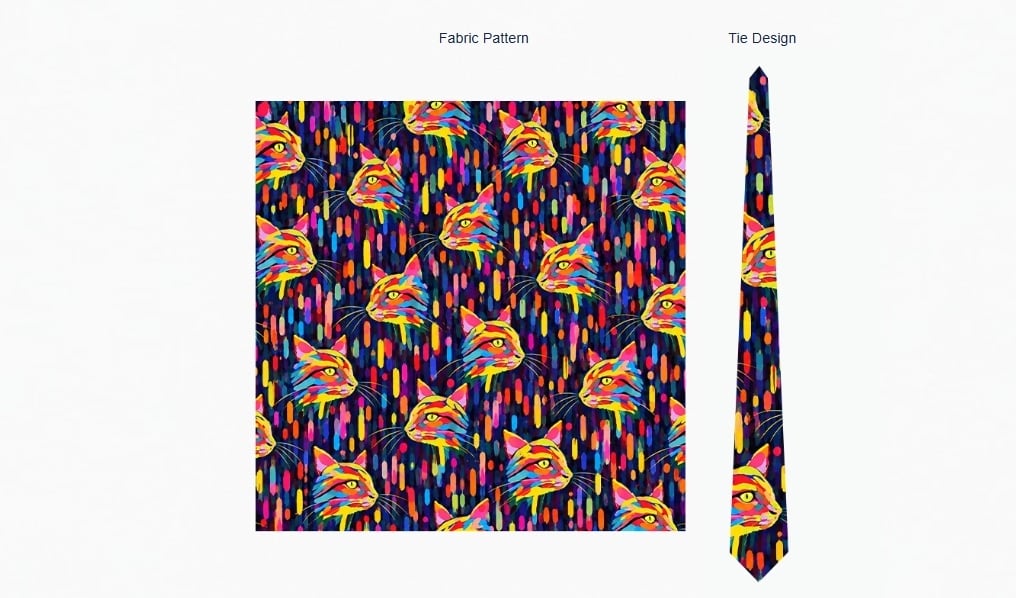 custom silk tie templates