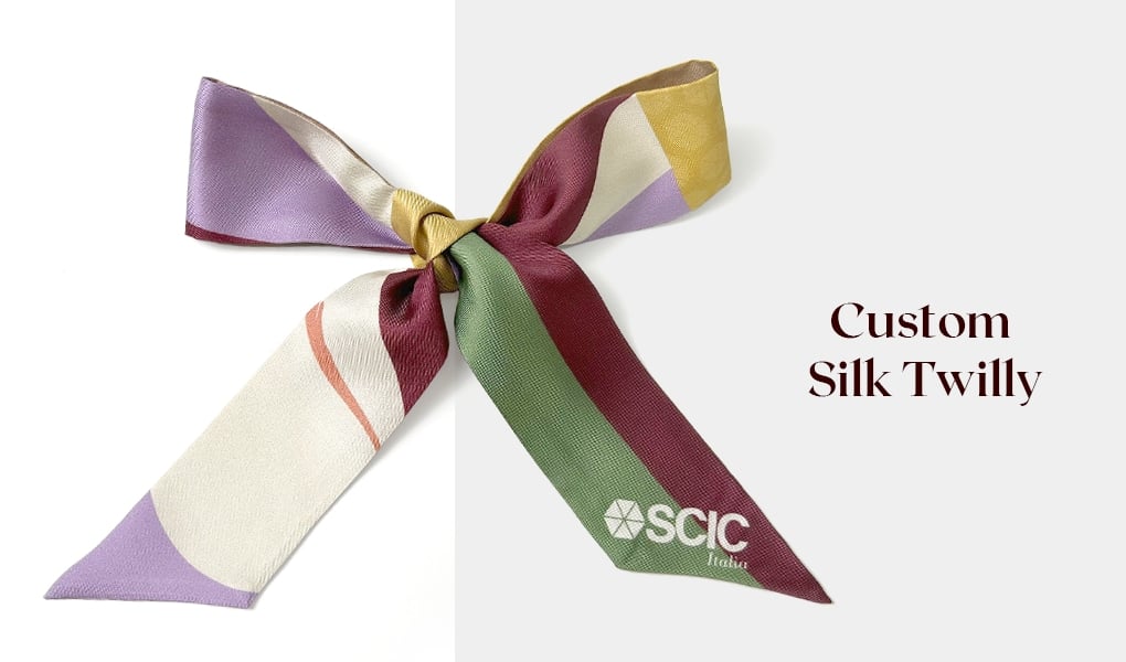 custom silk twilly for marathon events