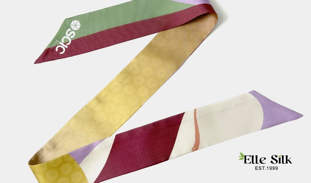 custom silk twilly