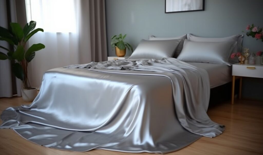 custom size silk bed linens