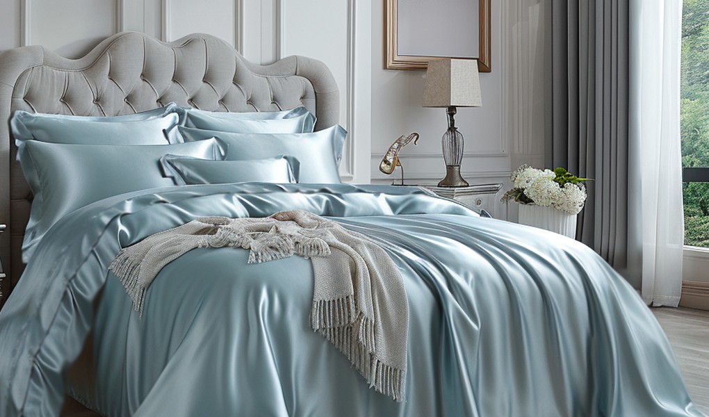 custom-sized silk bedding for sleep