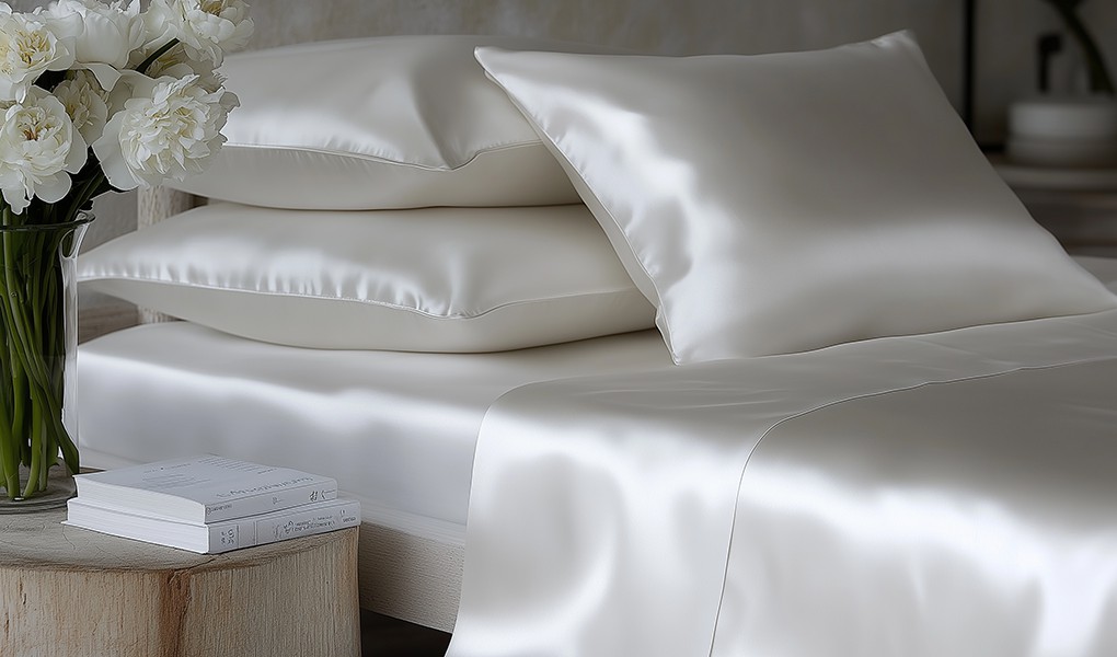 custom-sized silk bedding
