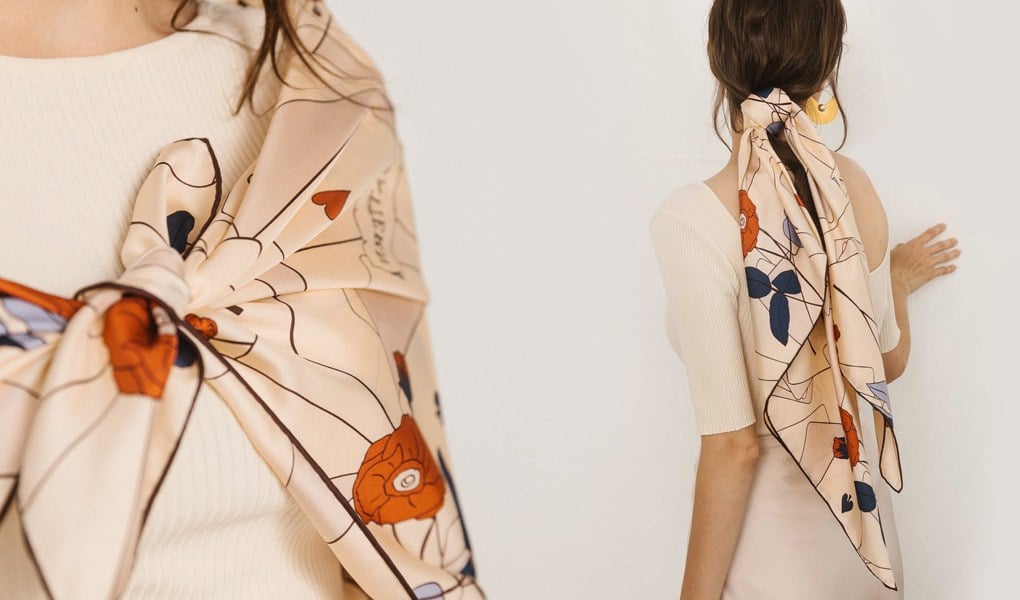 custom silk scarves