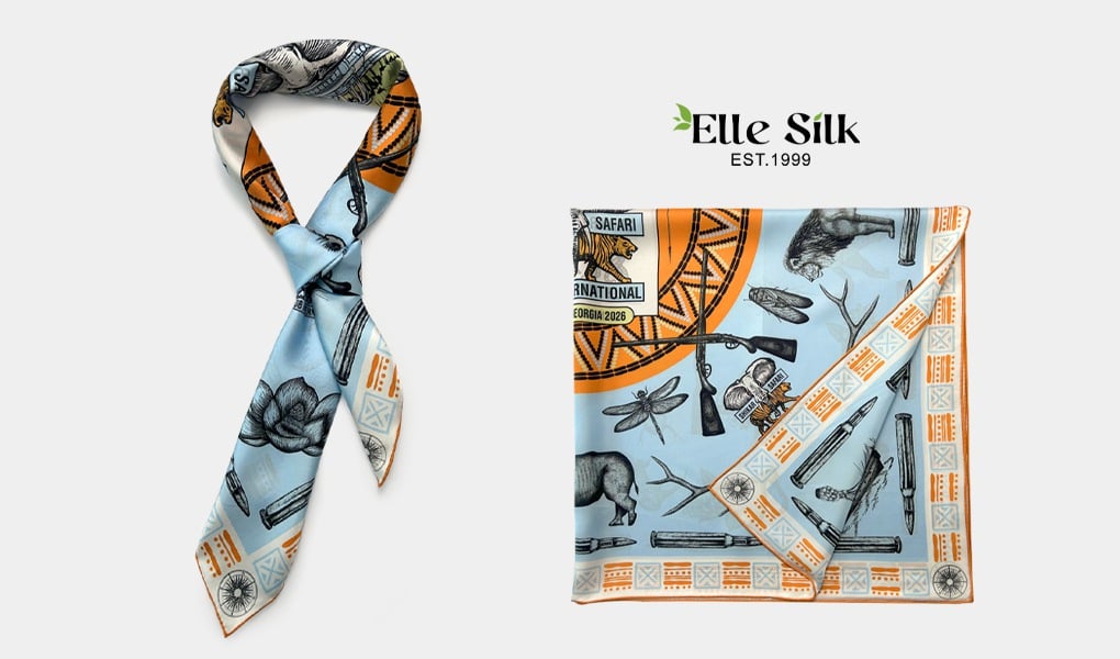 double-sided silk scarves printing