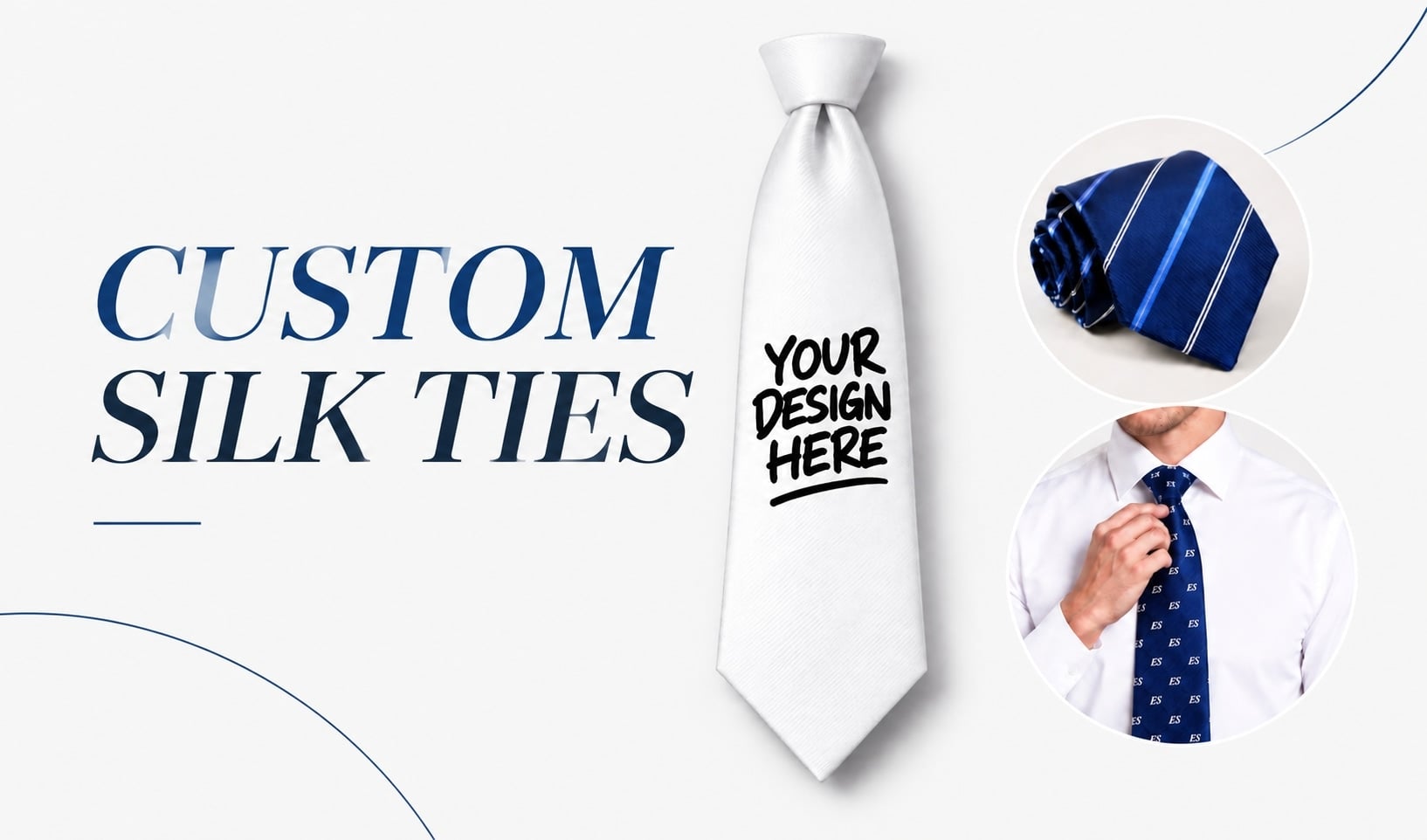 custom silk ties