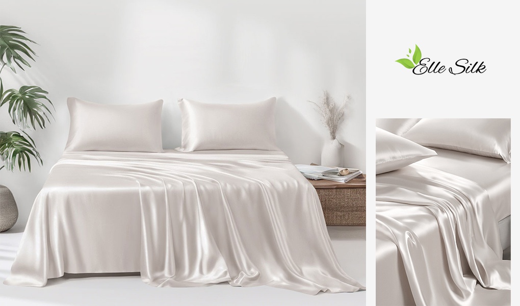 light beige silk bedding-2