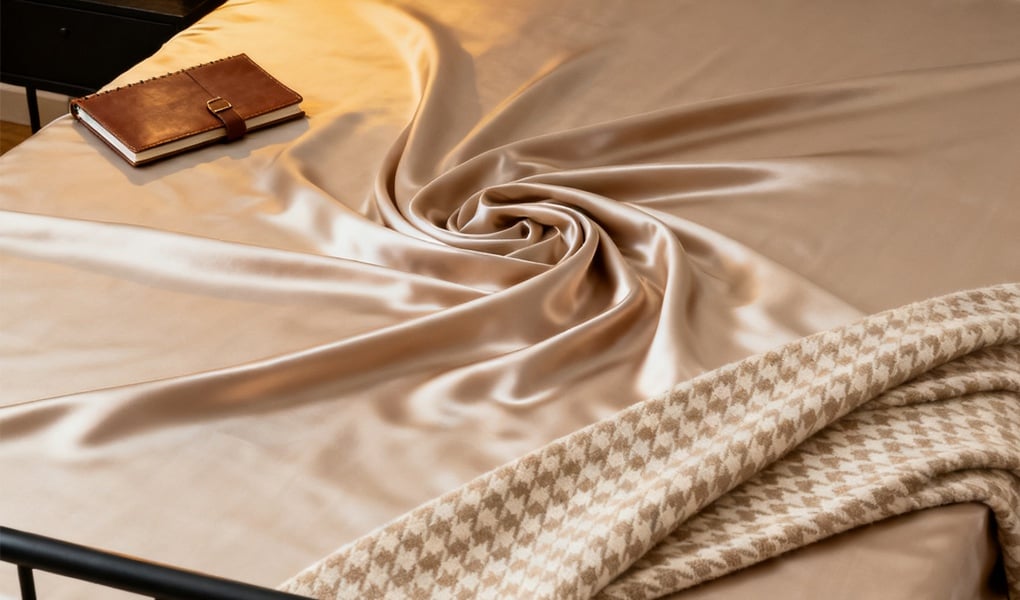 linen and mulberry silk bedding