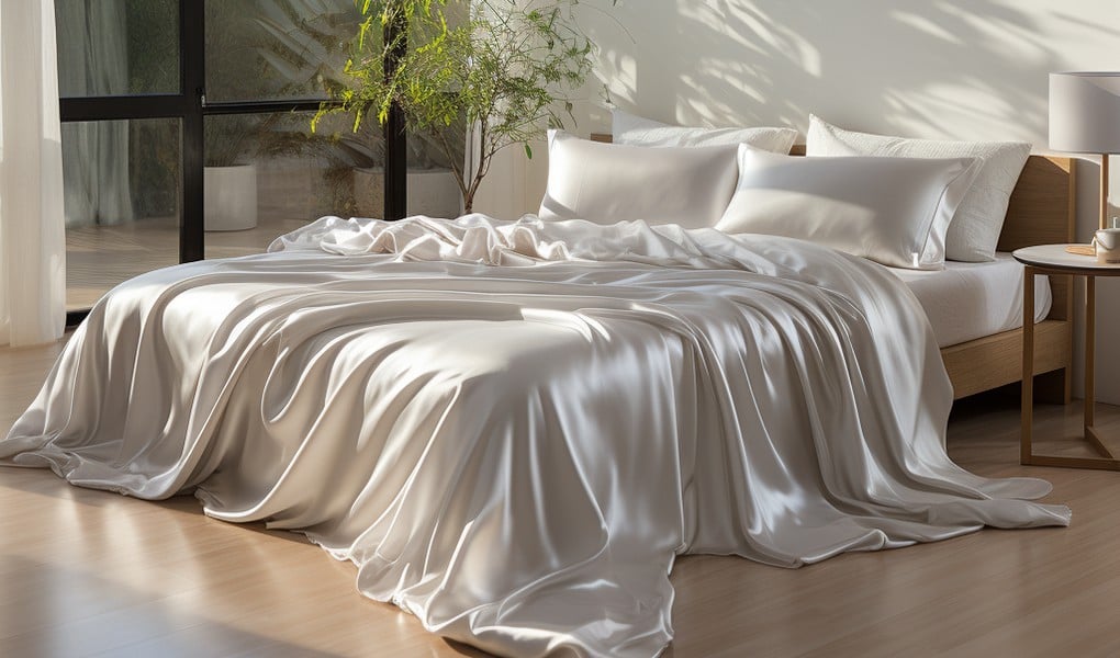mulberry ivory silk sheets