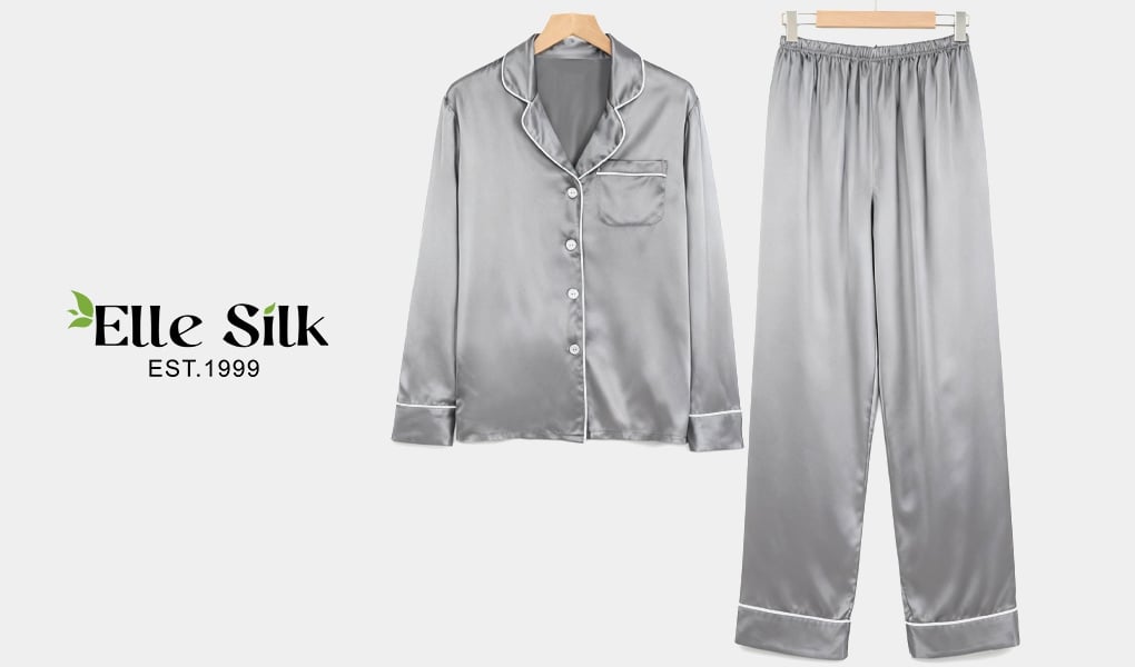 silk helps hot flashes and night sweats - silk pajama set