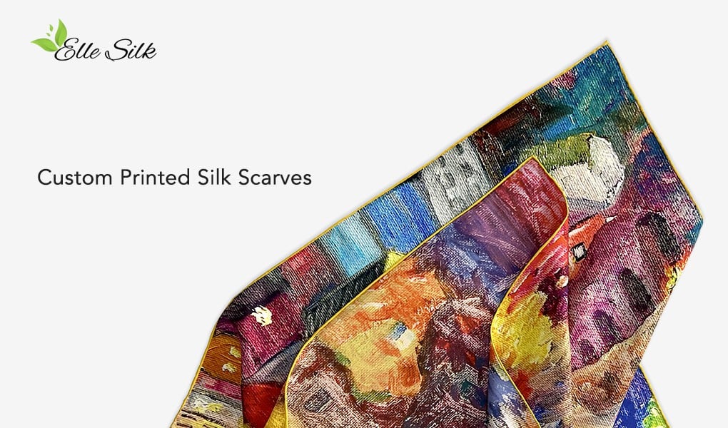 oil painting to silk scarves