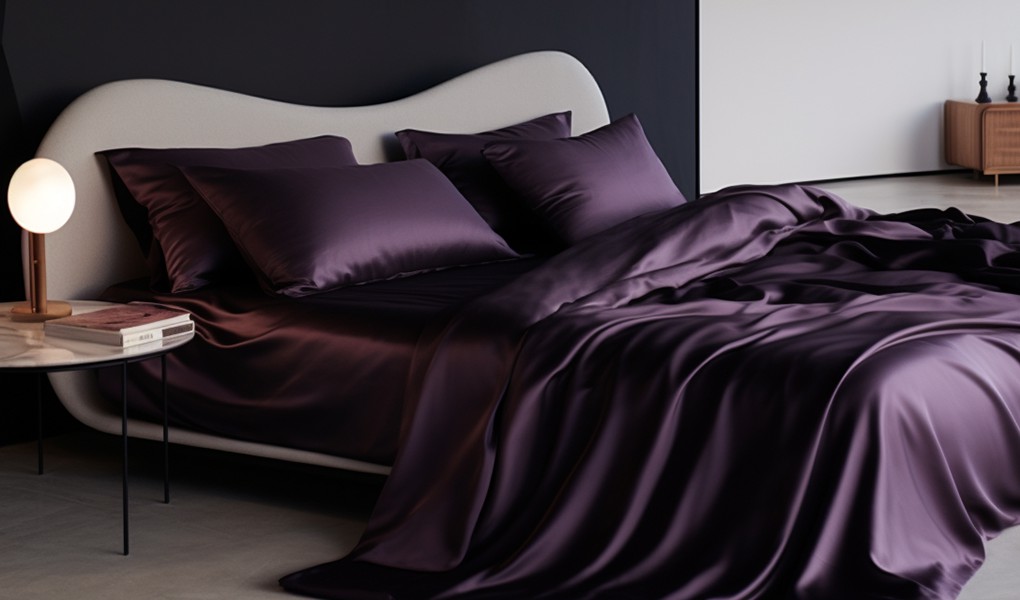 oversized silk bedding