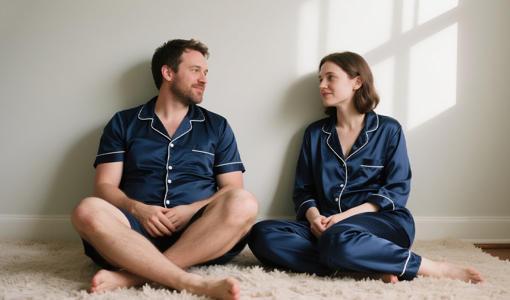 silk pajamas
