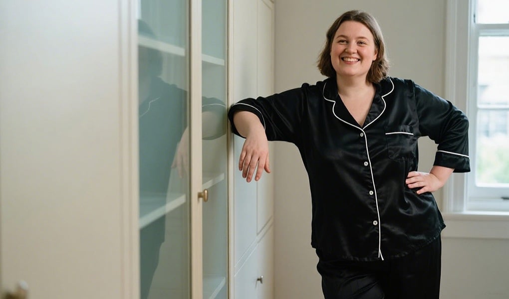 elegant plus-size silk-pajamas
