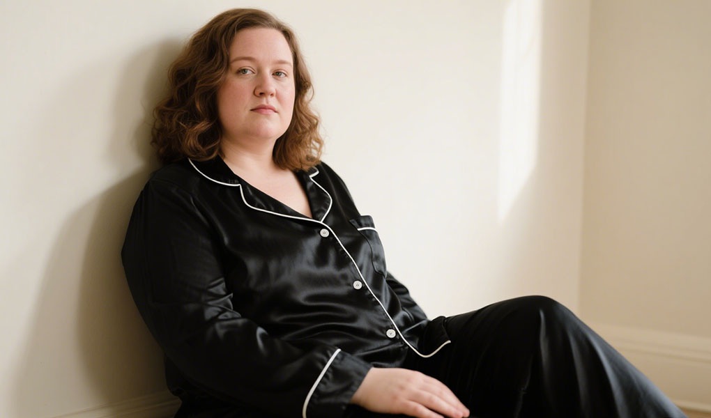 plus size silk pajamas for curvy women