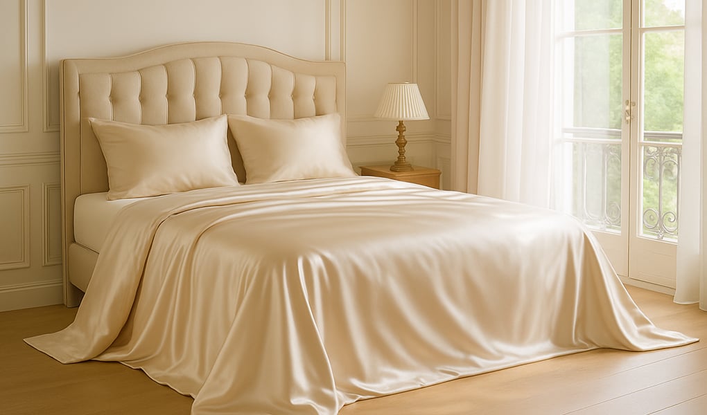 pure silk bedding